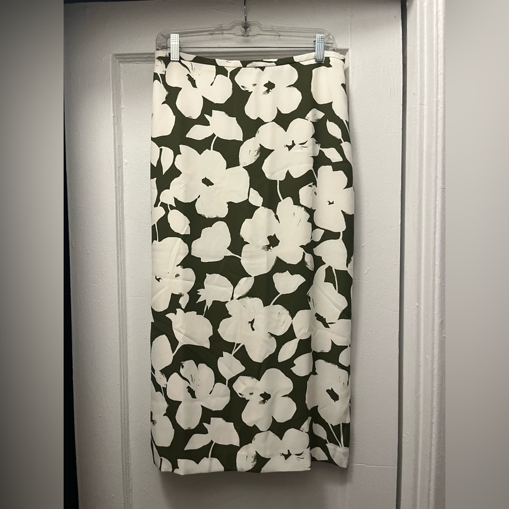 Ann Taylor Floral Column Skirt